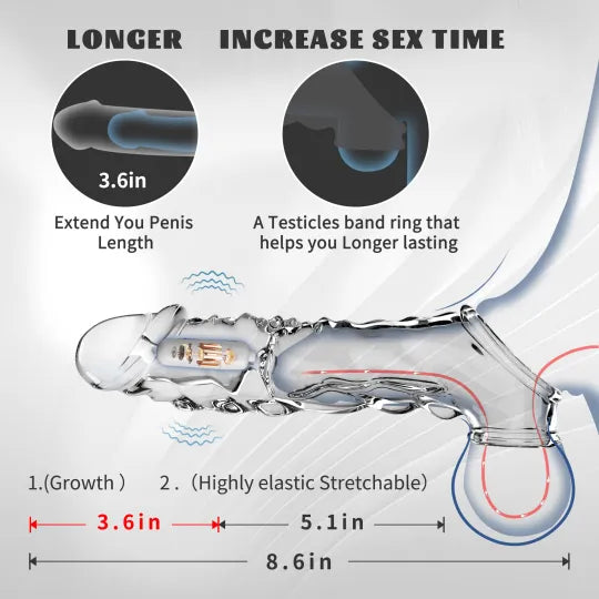 ๐ฅ๐ 2025 HOT Deal ๐ฅ Reusable Penis Extension Vibrator โ Makes You Longer, Harder & Unstoppable ๐