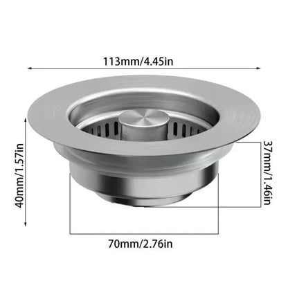 🔥LAST DAY 53% OFF-Upgraded 3 in 1 Kitchen Sink Drain Strainer