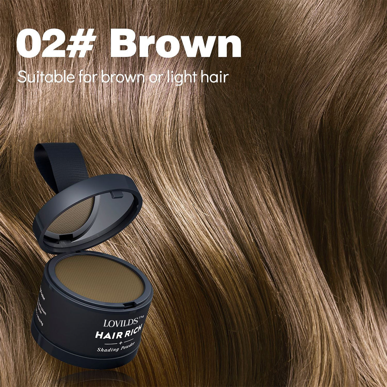 LOVILDS™ Hairline Filler Powder – Natural Shadow, Waterproof & Long-Lasting